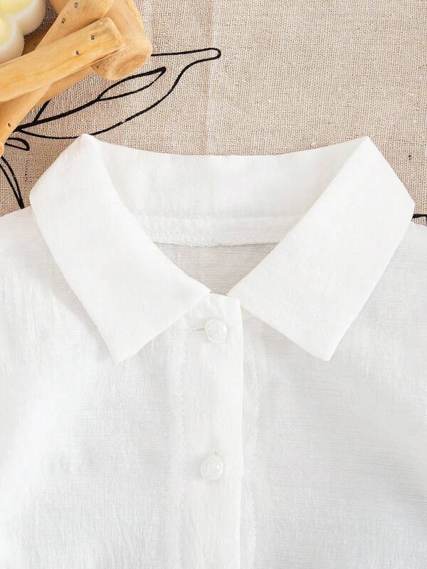 Conjunto de 2 piezas para bebé y niñas pequeñas, camisa y pantalón