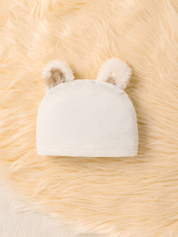 Set de 3 piezas para bebé niña, chaleco, mameluco y gorro