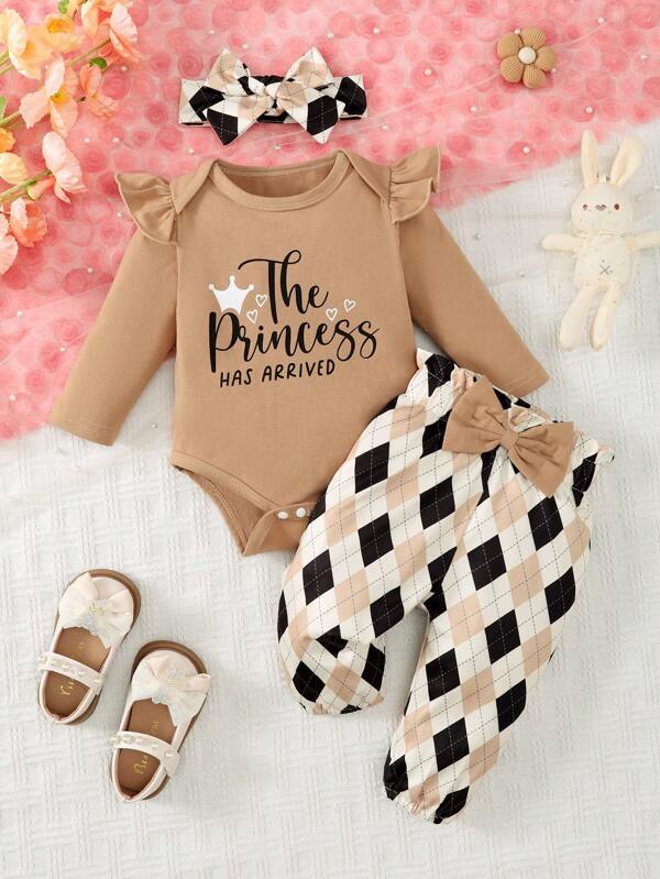 Set de 3 piezas para bebé niña