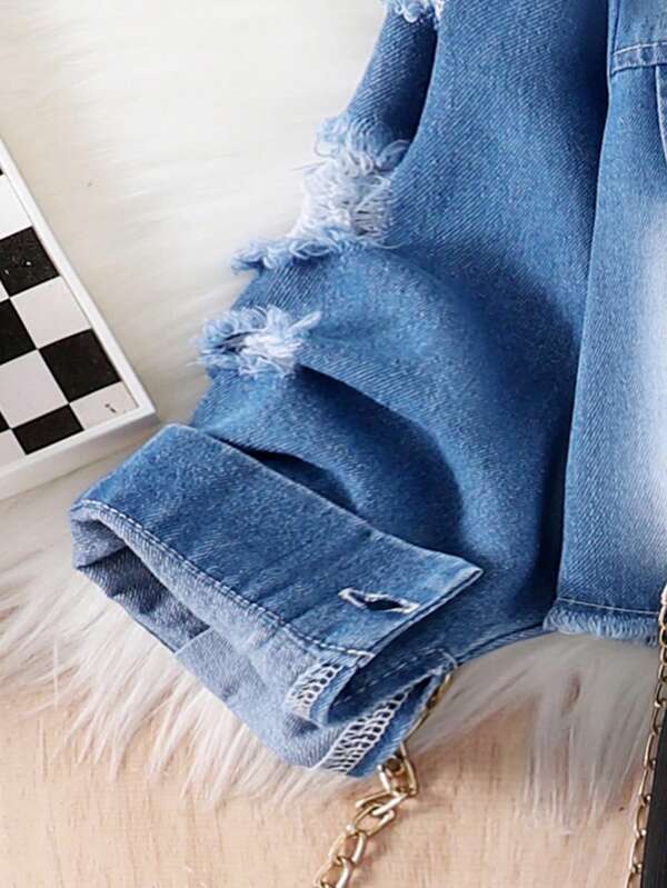 Conjunto de 2 piezas para niñas pequeñas, enterizo con chaqueta