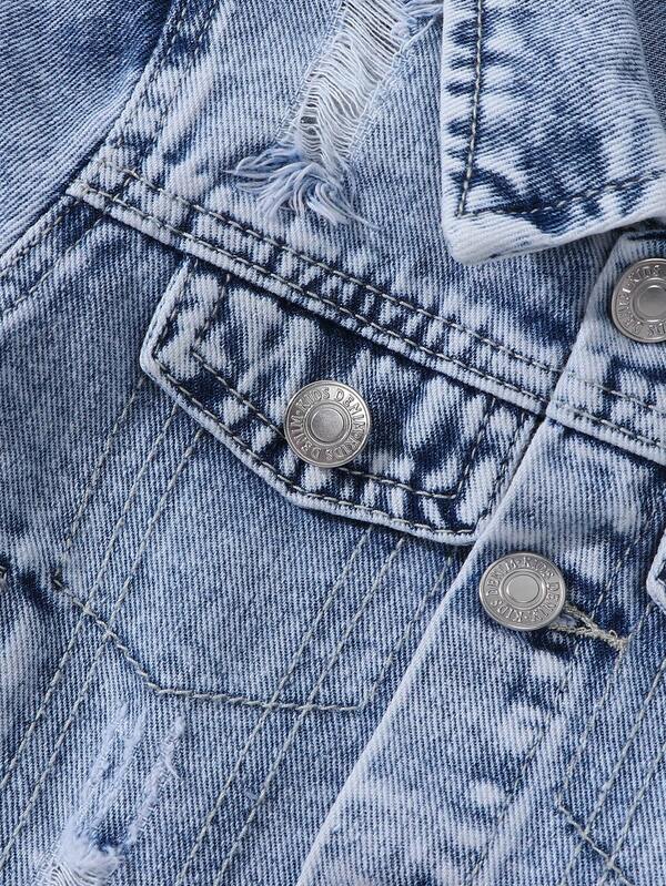 Chaqueta denim para bebé y niño pequeño