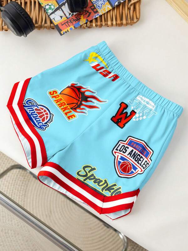 Conjunto de 2 piezas para bebé y niños pequeños, camisa y shorts