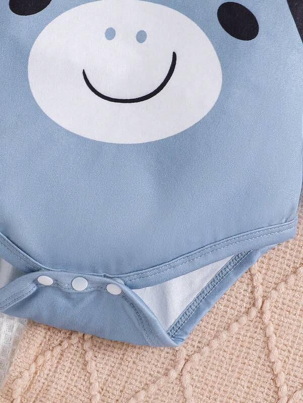 Set de 3 piezas para bebé y niños pequeños, body, mono y gorro