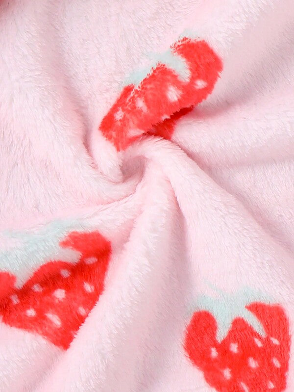 Sudadera de fresas para niñas pequeñas