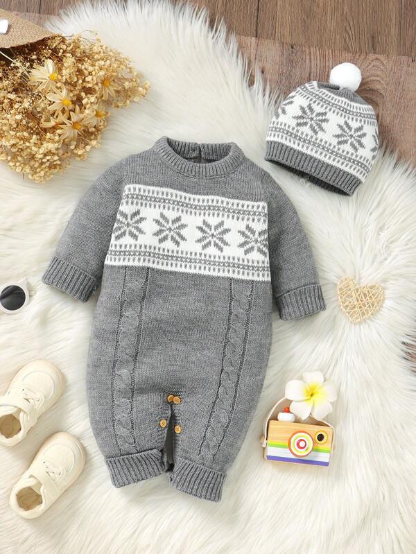 Set de 2 piezas para bebé niño, mameluco y gorro