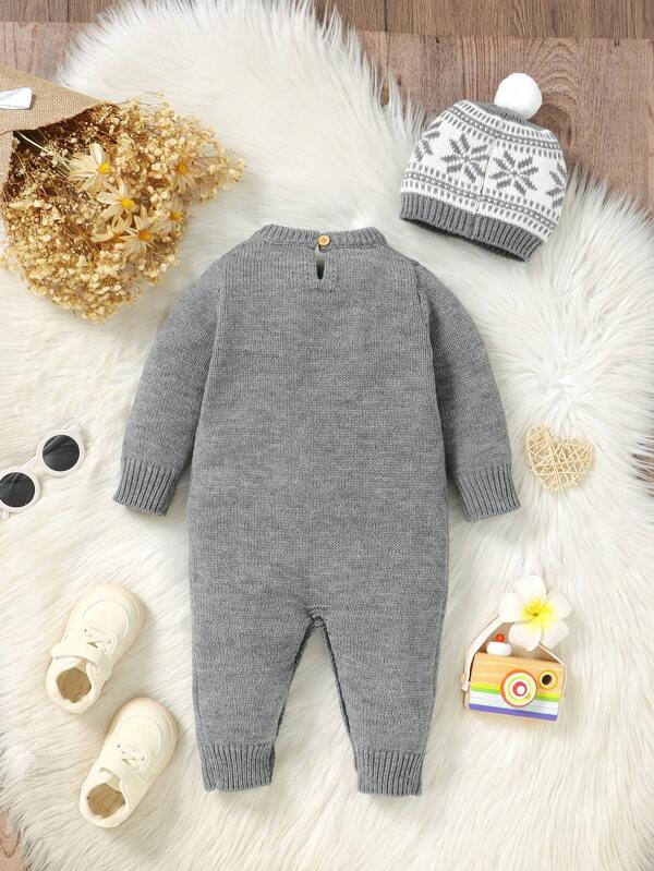 Set de 2 piezas para bebé niño, mameluco y gorro