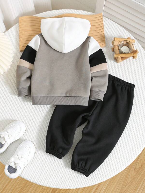 Conjunto de 2 piezas para bebé y niños pequeños, sudadera y joggers