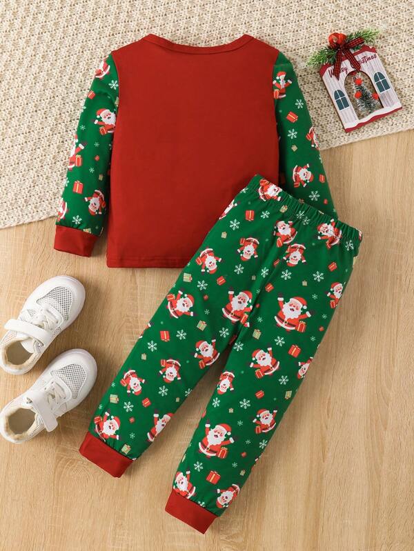 Pijama navideña unisex, 2 piezas