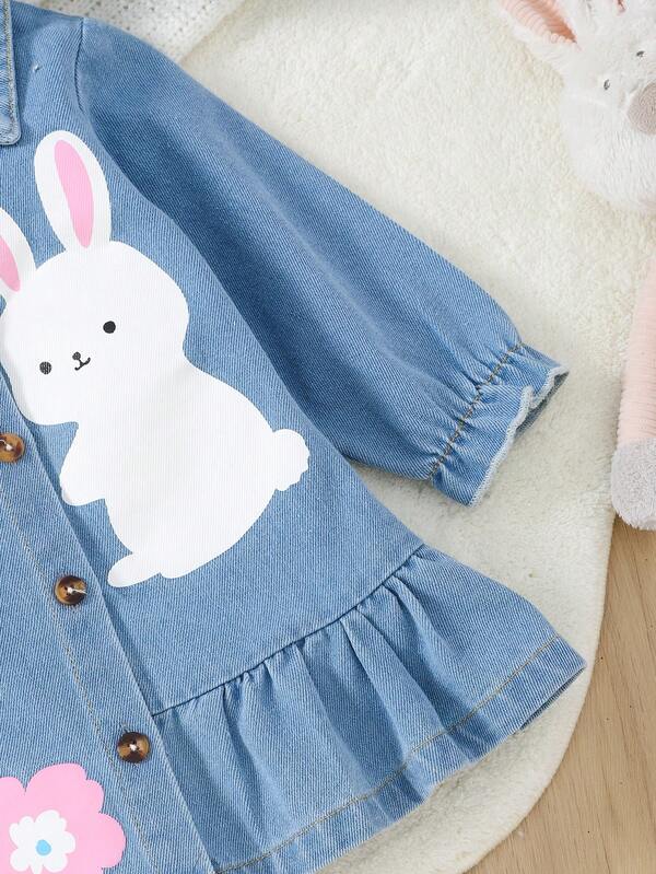 Set de 2 piezas para bebé y niñas pequeñas, vestido y bohina