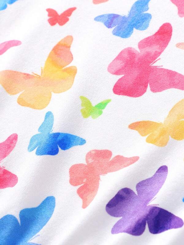 Vestido de mariposas para niñas pequeñas