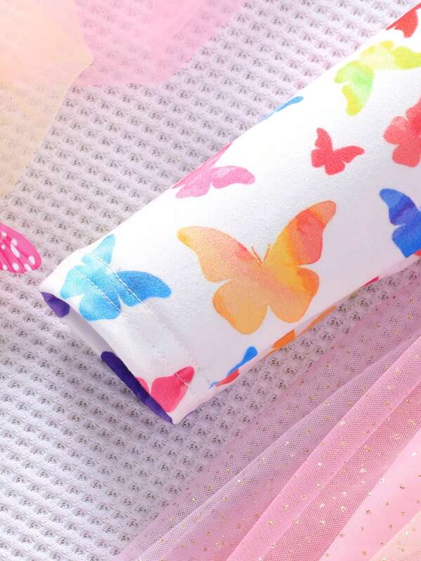 Vestido de mariposas para niñas pequeñas