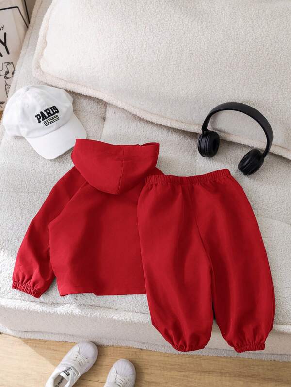 Conjunto de 2 piezas para bebé y niños pequeños, sudadera y joggers