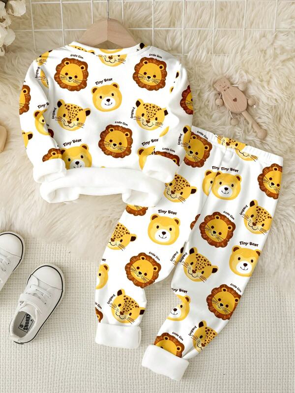 Conjunto de 2 piezas para bebé y niños pequeños, sweater y mono