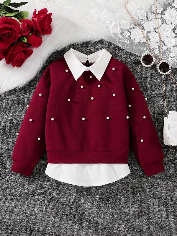Sudadera 2 en 1  para niñas pequeñas