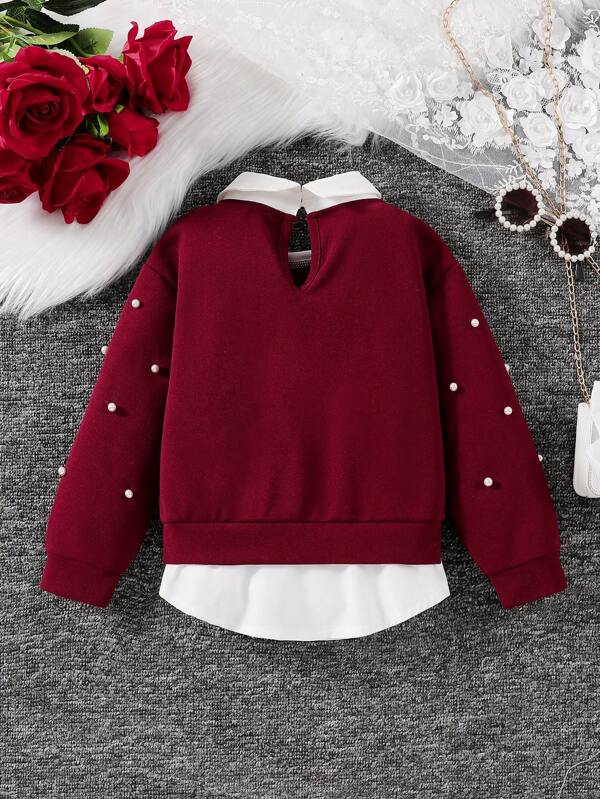 Sudadera 2 en 1  para niñas pequeñas