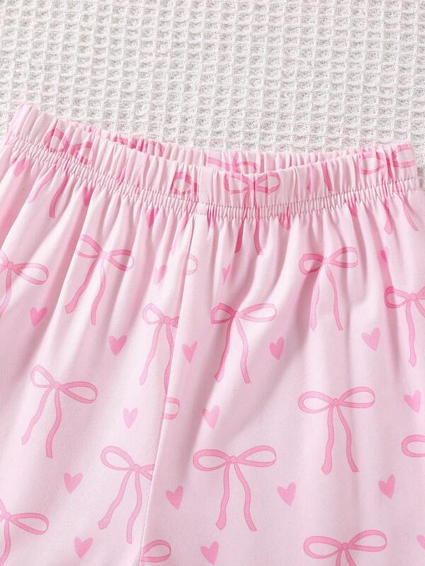 Conjunto de 2 piezas para niñas pequeñas, franela y mono