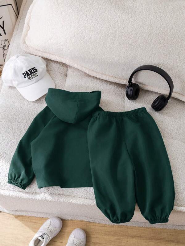 Conjunto de 2 piezas para bebé y niños pequeños, sudadera y joggers