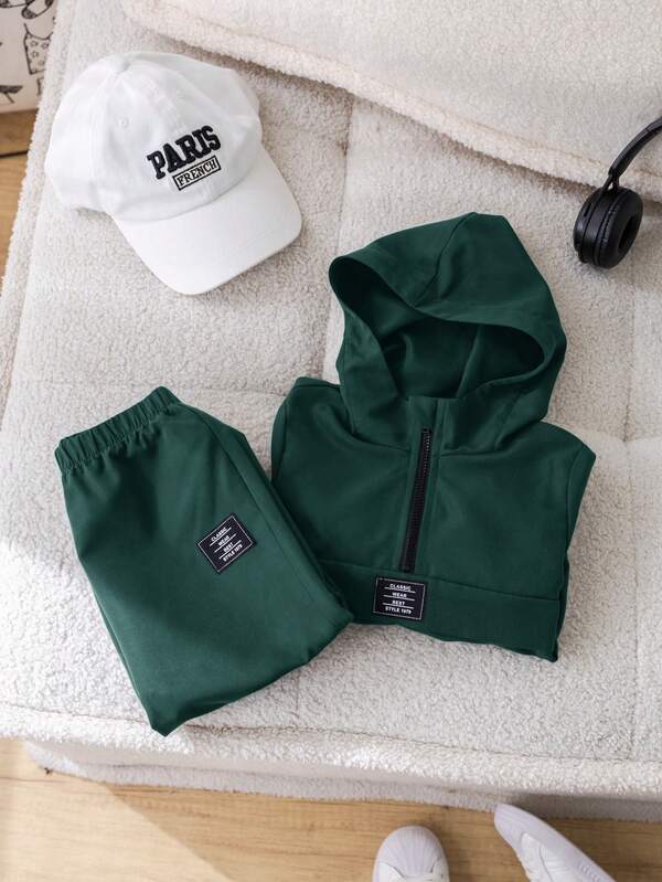 Conjunto de 2 piezas para bebé y niños pequeños, sudadera y joggers
