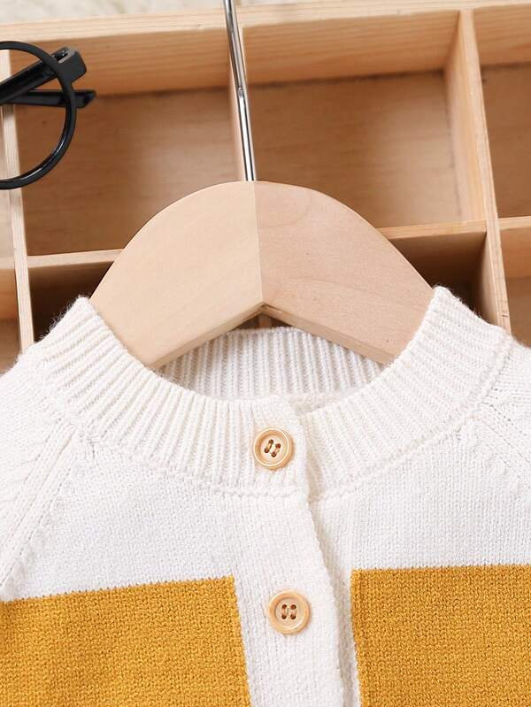 Conjunto de 2 piezas para bebé y niños pequeños, cardigán y overall