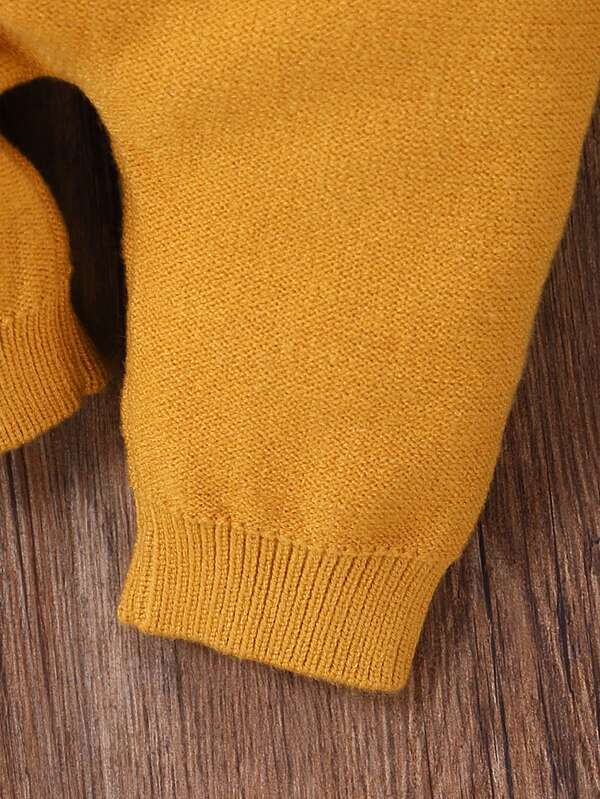 Conjunto de 2 piezas para bebé y niños pequeños, cardigán y overall