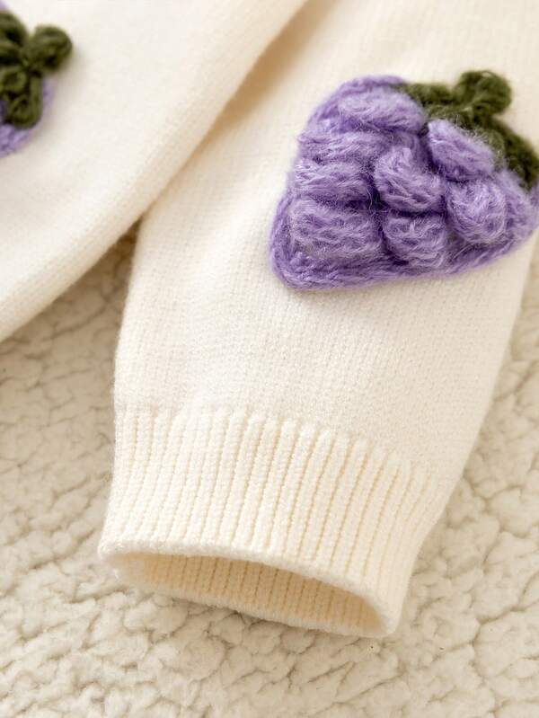 Conjunto de 2 piezas para bebé niña, mono y cardigán