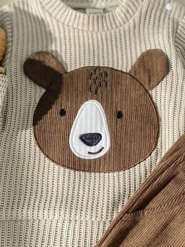 Conjunto de 2 piezas para bebé y niños pequeños, sweater y overall
