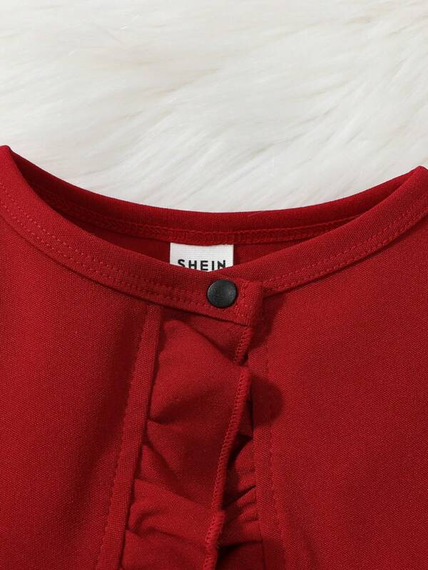 Conjunto de 2 piezas para bebé y niñas pequeñas, vestido y chaleco