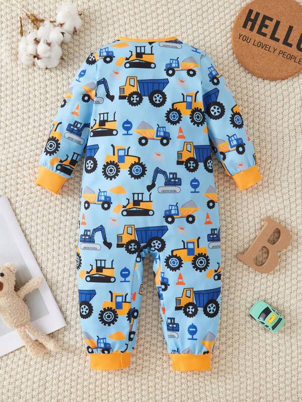 Mameluco de tractor para bebé niño