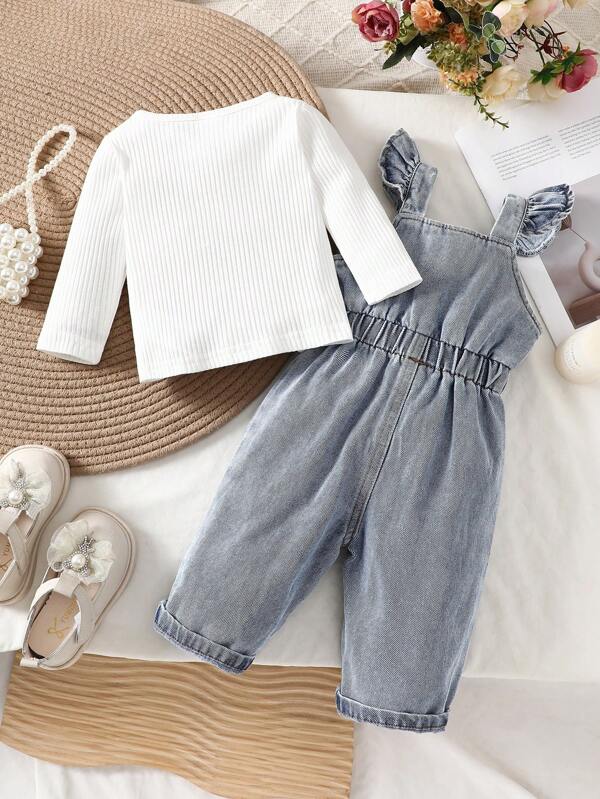 Conjunto de 2 piezas para bebé y niñas pequeñas, sweater y braga