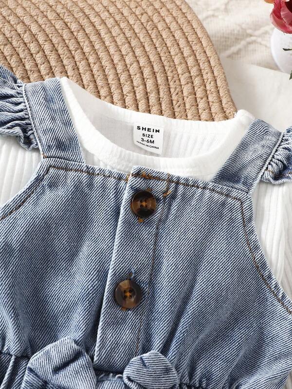 Conjunto de 2 piezas para bebé y niñas pequeñas, sweater y braga