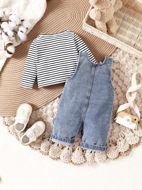 Conjunto de 2 piezas para bebé niño, sweater y braga