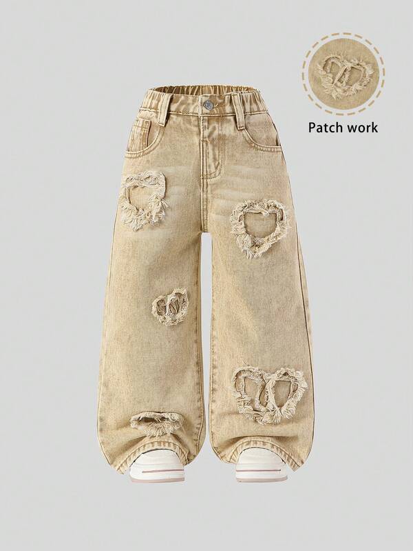 Pantalones anchos para niñas pequeñas