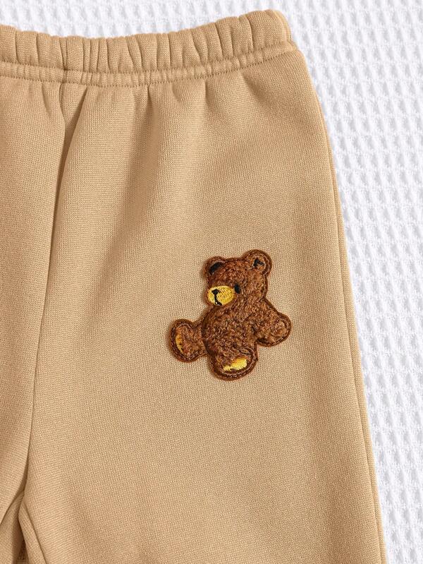 Set de 3 piezas para bebé y niño pequeño, sweater, chaleco y joggers