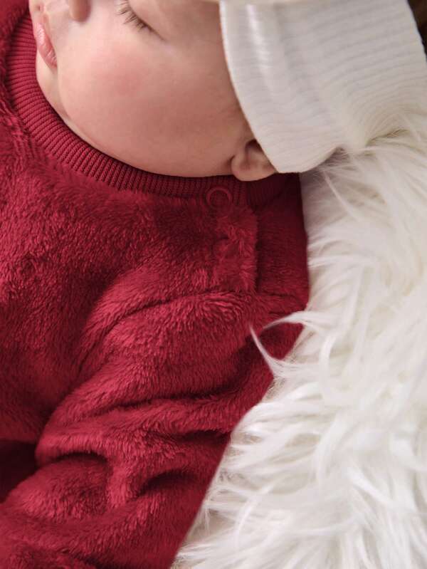 Conjunto de 2 piezas para bebé niña, sweater y joggers