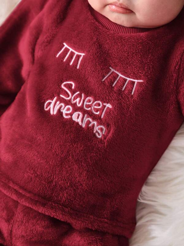 Conjunto de 2 piezas para bebé niña, sweater y joggers