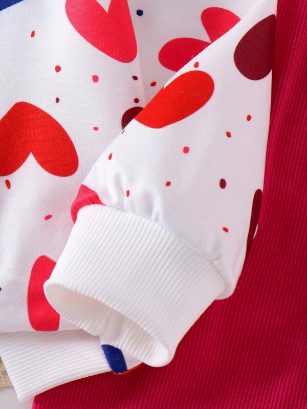 Conjunto de 2 piezas para niñas pequeñas, sweater y leggins