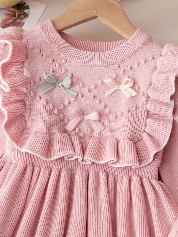 Vestido de punto para niñas pequeñas