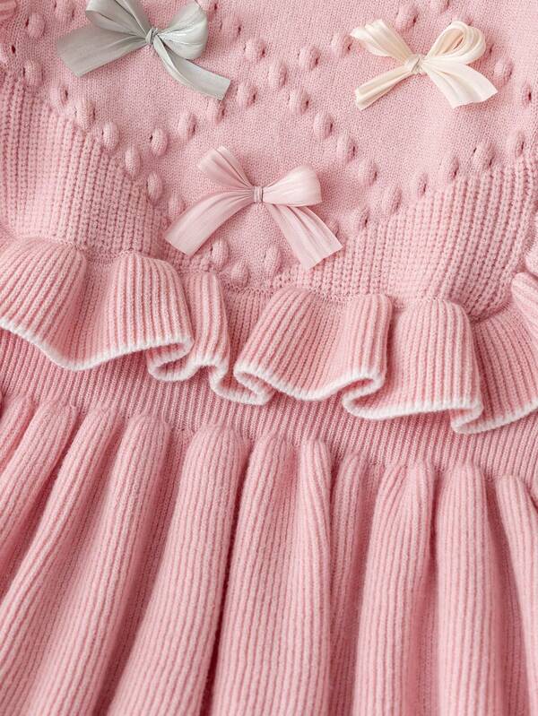 Vestido de punto para niñas pequeñas