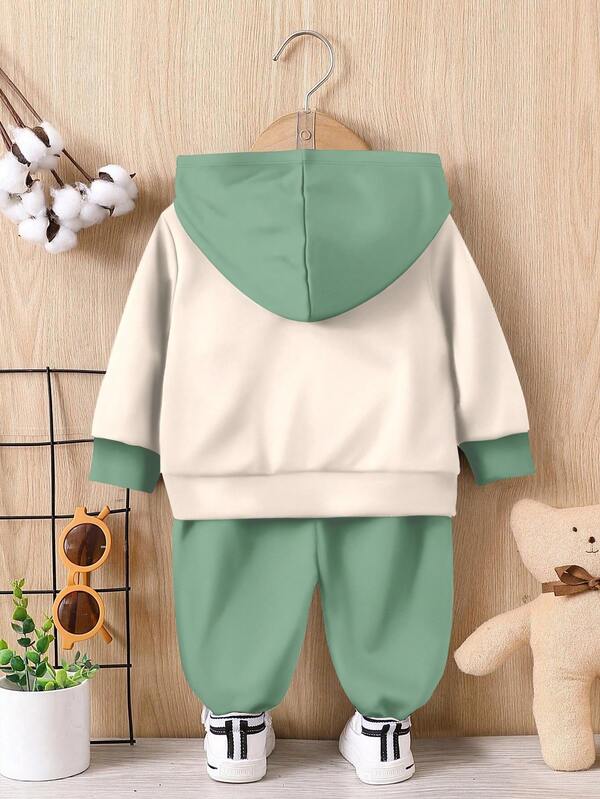 Conjunto de 2 piezas para bebé y niños pequeños, sudadera y joggers