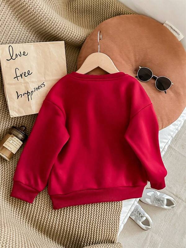 Sweater con corazón leopardo para bebé y niñas pequeñas