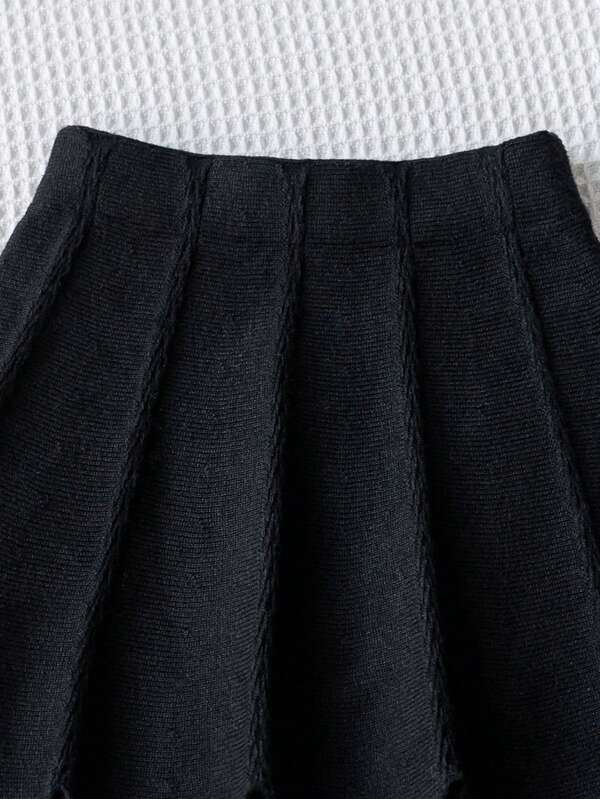 Conjunto de 2 piezas para bebé y niñas pequeñas, sweater y falda