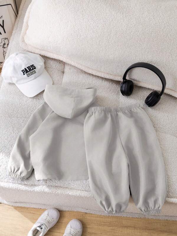 Conjunto de 2 piezas para bebé y niños pequeños, sudadera y joggers