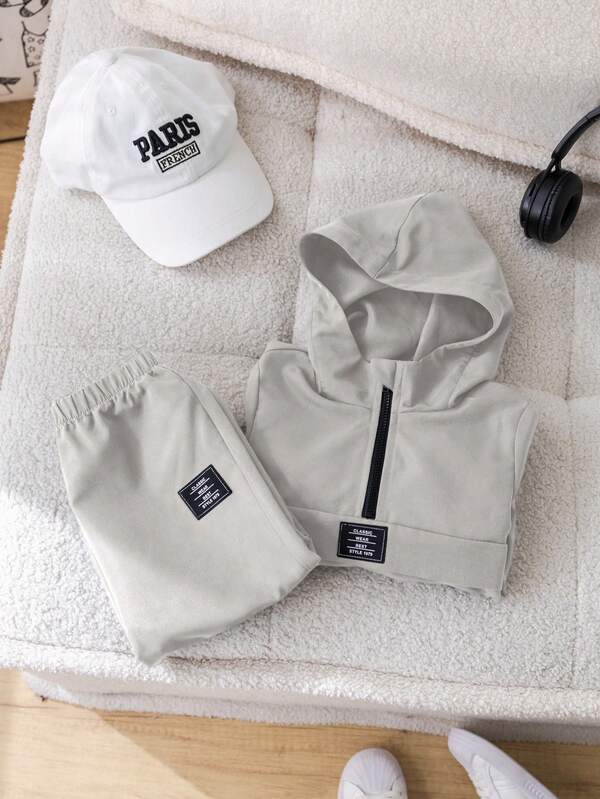 Conjunto de 2 piezas para bebé y niños pequeños, sudadera y joggers