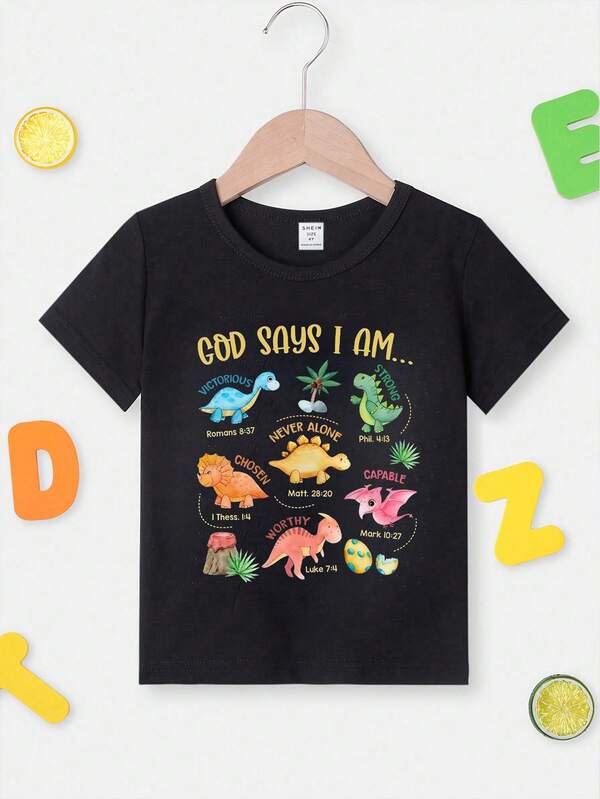 Franela de dinosaurios para bebé y niño pequeño