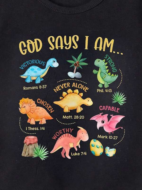 Franela de dinosaurios para bebé y niño pequeño
