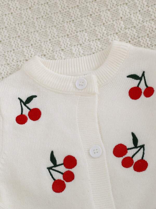 Conjunto de 2 piezas para bebé niña, sweater y mono