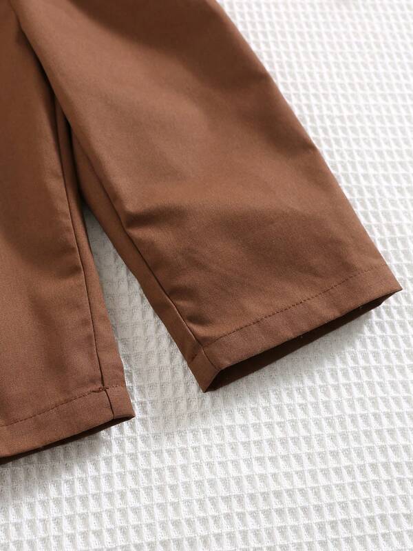 Conjunto de 2 piezas para bebé y niños pequeños, camisa y pantalón
