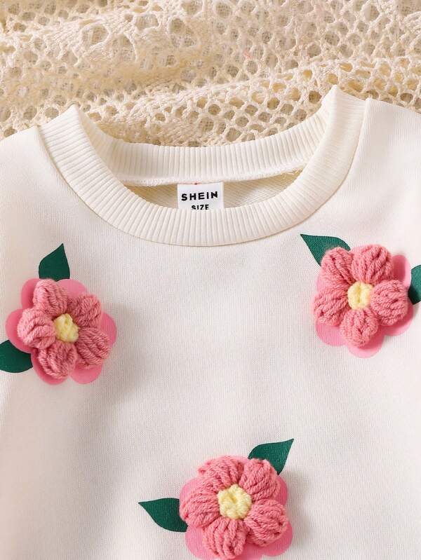 Conjunto de 2 piezas para bebé y niñas pequeñas, sweater y leggins
