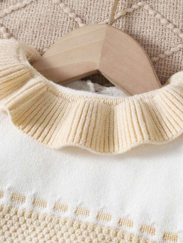 Conjunto de 2 piezas para bebé niña, sweater y mono