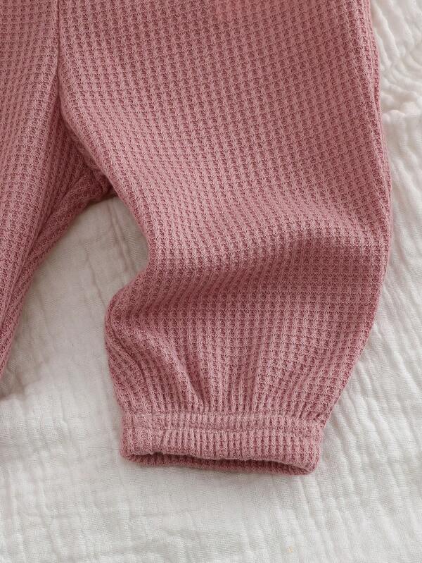 Conjunto de 2 piezas para bebé y niñas pequeñas, sweater y joggers